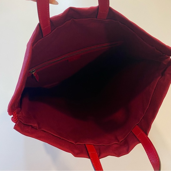 Gucci Striped Canvas Drawstring Backpack Bag - Picture 6 of 12